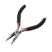 Ручний губцевий інструмент для рукоділля Finding Довгогубці пласкі Чорні 130 мм x 50 мм x 10 мм