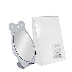 Косметичне дзеркало настільне з підставкою La Rosa "Ведмедик" Сіре (4474 LMR)