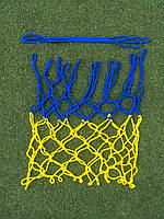 Баскетбольна сітка Ігрова Sport (д.3,5 довжина 50см) Жовто-синій