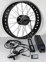 Комплект задній 750W, 48V13Ah, 20A FAT MXUS з мотор-колесом 26/4.0 для фетбайка з дисплеєм електровелосипеда