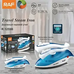 Дорожня парова праска багатофункціональна електрична праска R-1259 з антипригарною підошвою 800 Вт LS