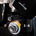 Кухонний планетарний міксер тістоміс із чашею 5 л Lehmann Chervil Black 2200W, фото 7
