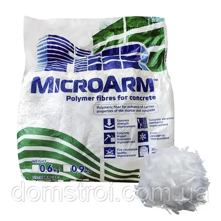 Фіброволокно армуюче поліпропіленове 12 мм (0,6 кг), фото 1