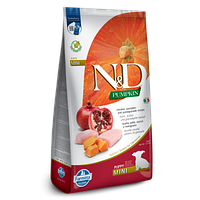 Беззерновий сухий корм Farmina N&D для цуценят дрібних порід курка з гарбузом та гранатом 7 кг