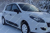 Ветровики окон Рено Сценик 3 (дефлекторы боковых окон Renault Scenic 3)