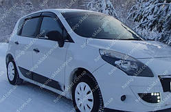 Вітровики вікон Рено Сценік 3 (дефлектори бічних вікон Renault Scenic 3)