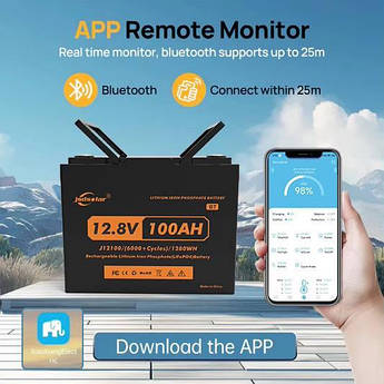 Акумулятор літій залізо фосфатний LIFePO4,12.8V,100A Jsdsolar J12100 для резервного живлення