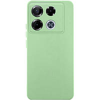 Чохол TPU GETMAN Liquid Silk Full Camera для Infinix Note 40 Pro 4G Зелений / Pistachio