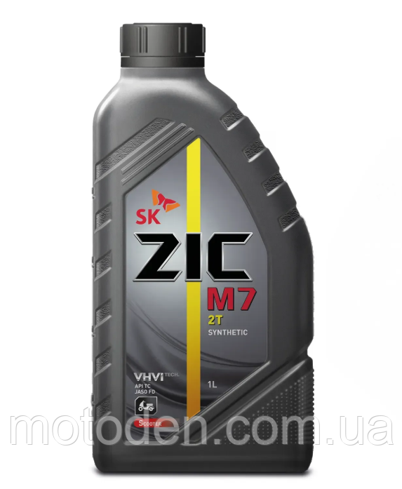 Олива моторна мото ZIC M7 2T 1л, фото 1