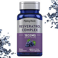 Ресвератрол Piping Rock Resveratrol Complex 1800 мг еквіваленті на порцію 90 капсул