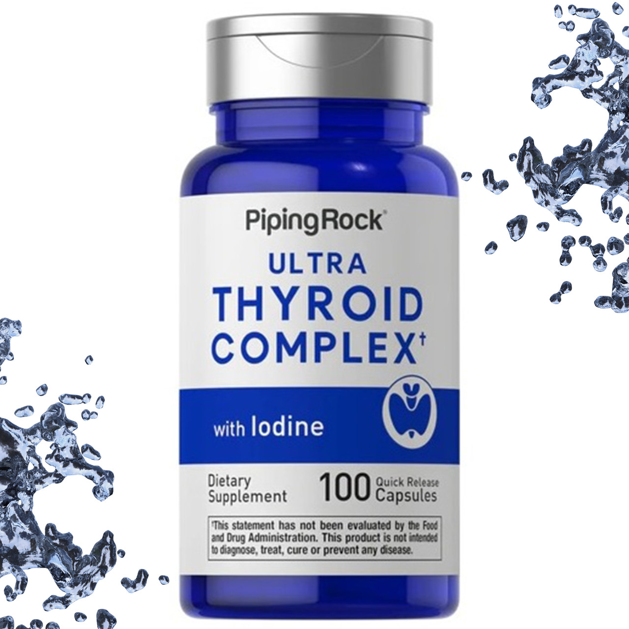 Для щитовидки Piping Rock Ultra Thyroid Complex with Iodine 100 капсул