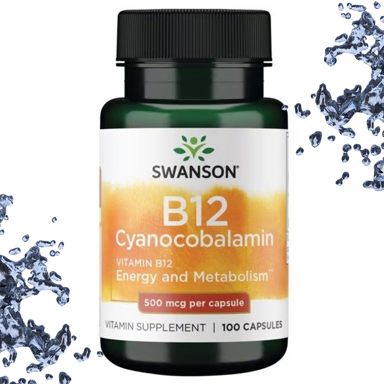 Swanson B12 Cyanocobalamin 500 мг 100 капсул