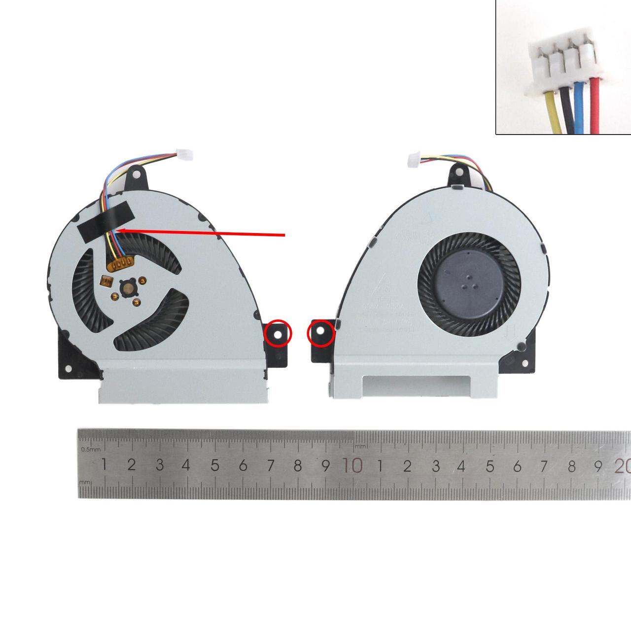 Вентилятор для Asus PRO P4540UQ, (13NX0100P19011, Original), фото 1