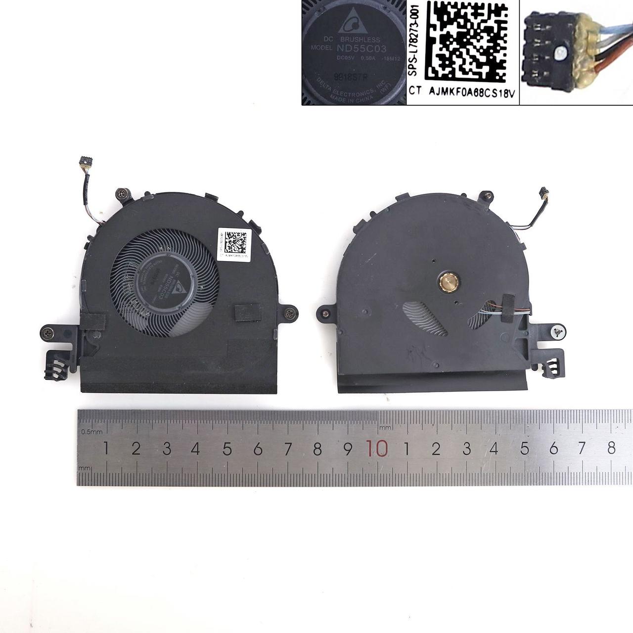 Вентилятор для HP Elite Dragonfly G1 G2 MAX HSN-I32C, (L78273-001, ND55C03-18M12, Original), фото 1