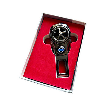 Заглушка – перехідник для ременів безпеки з логотипом Volvo, нікель