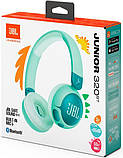 Навушники JBL JR 320BT, Green/Blue, Bluetooth, мікрофон, акумулятор 500 mAh, дитячі, фото 6