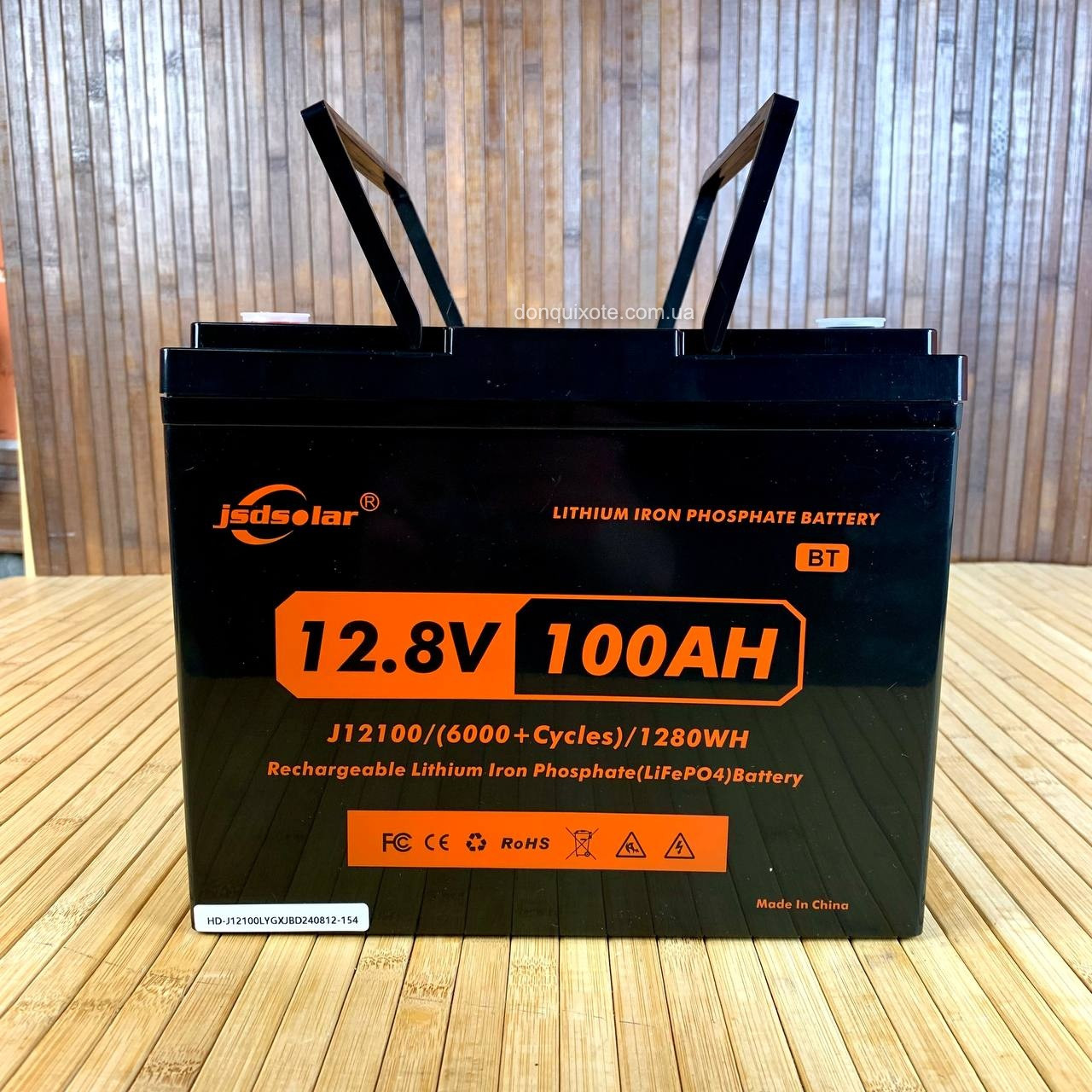 Акумулятор літій залізо фосфатний LIFePO4,12.8V,100A Jsdsolar J12100 для резервного живлення