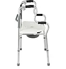 Крісло-туалет та ходунки 2 в 1 Ersamed FY9622L регулююче по висоті, складне, фото 2