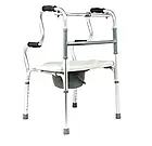 Крісло-туалет та ходунки 2 в 1 Ersamed FY9622L регулююче по висоті, складне, фото 3