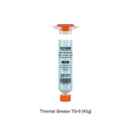 Термопрокладка рідка AMAOE TG-6 Thermal Silicone 6W/мк (блакитна) (40г), фото 1