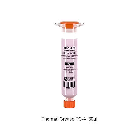 Термопаста AMAOE TG-4 Thermal Silicone 4W/мк (рожева) (30г), фото 1