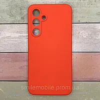 Чохол для Samsung Galaxy A55 (A556B) червоний, Soft Touch, мікрофібра, із захистом камери (Fibra)
