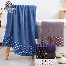 Рушник лицьовий тканина махра розмір 50х90 мікс кольору в пакованні від 8 шт.