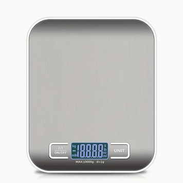 Електронні кухонні ваги з металевою платформою 5кг/1г із LCD екраном ER-451