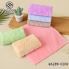 Рушник кухонний тканина мікрофібра розмір 25*25 мікс кольору в пакованні від 20 шт.