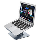 Тримач настільний Hoco PH52 Plus Might metal rotating Metal gray, фото 4