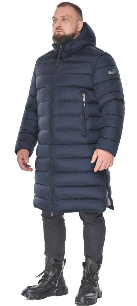 Куртка чоловіча темно-синя великого розміру з манжетами модель 53771 60 (5XL) 56 (3XL)