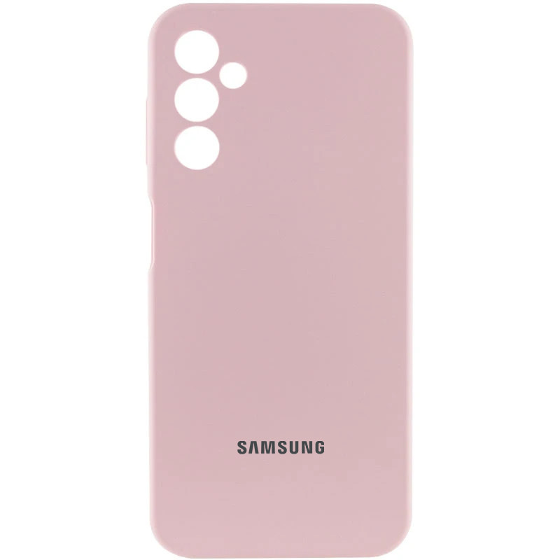 Чохол Silicone Cover Lakshmi Full Camera (AA) для Samsung Galaxy A26 5G | Мікрофібра Рожевий / Pink Sand