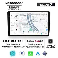 Универсальна Штатна магнітола DUDU 7 2K 9,5" 6/64 Гб, 2000x1200 QLED, GPS + 4G + CarPlay
