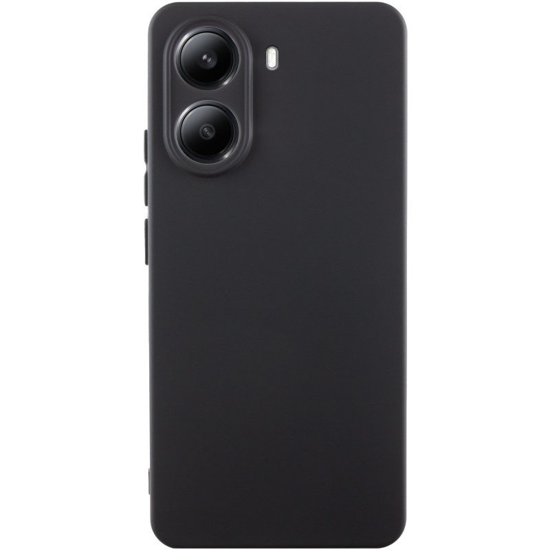 Чохол Silicone Cover Lakshmi Full Camera (AAA) для Xiaomi Poco X7 Pro | Мікрофібра Чорний / Black, фото 1