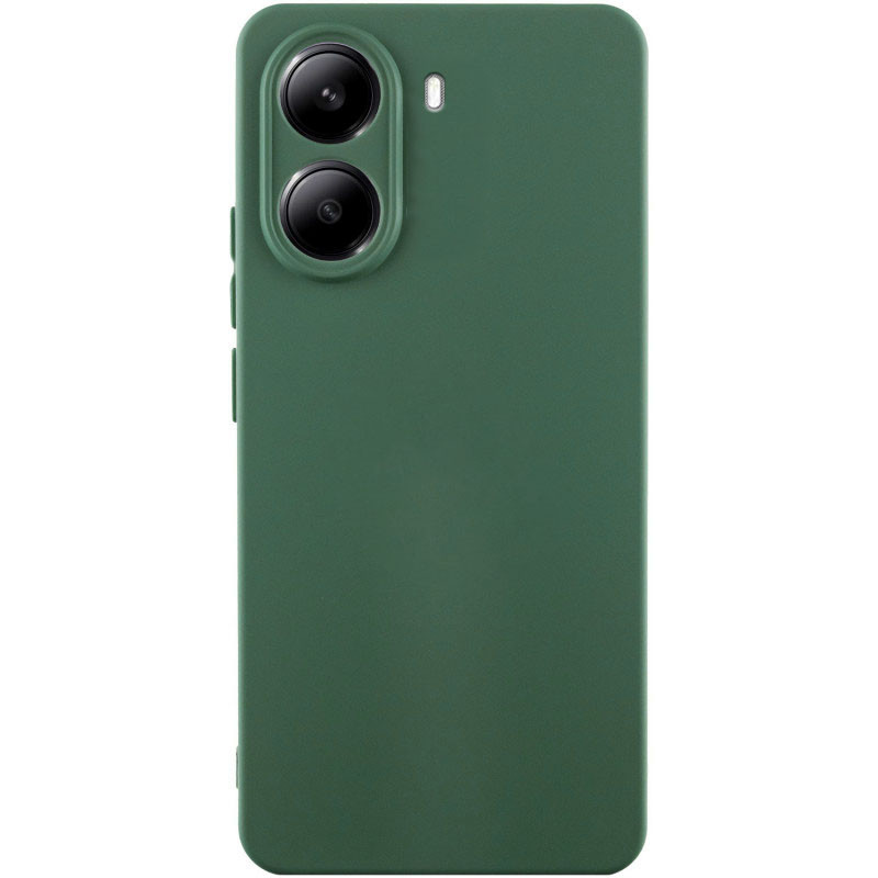 Чохол Silicone Cover Lakshmi Full Camera (AAA) для Xiaomi Poco X7 Pro | Мікрофібра Зелений / Cyprus Green, фото 1