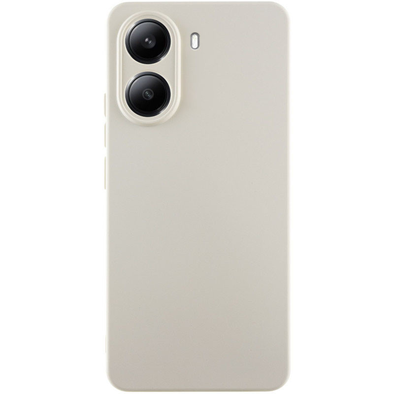 Чохол Silicone Cover Lakshmi Full Camera (AA) для Xiaomi Poco X7 Pro | Мікрофібра Білий / White, фото 1