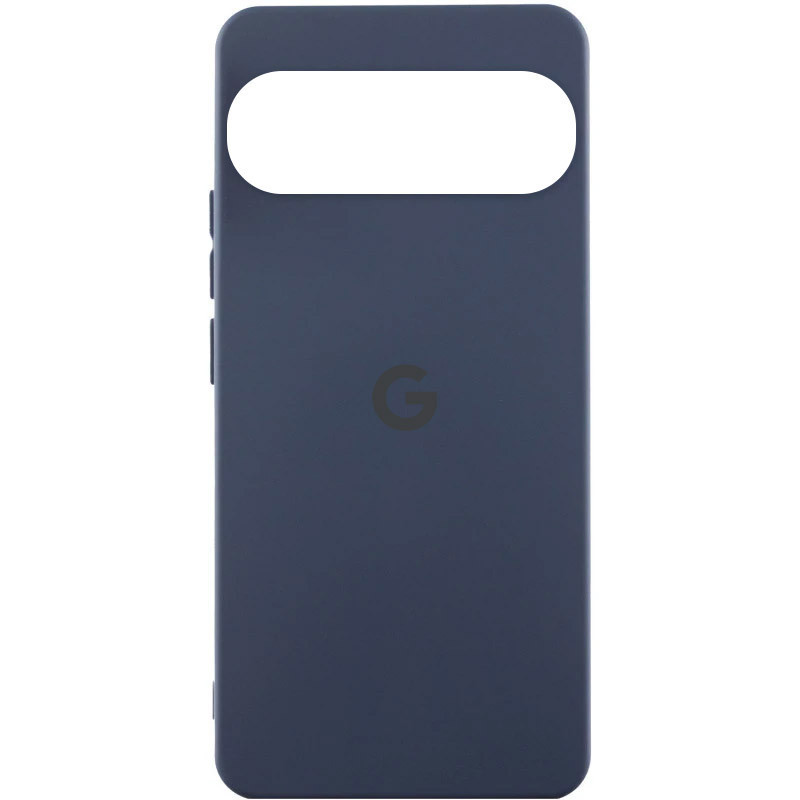 Чохол Silicone Cover Lakshmi (AA) для Google Pixel 9 Pro XL | Мікрофібра Синій / Midnight blue, фото 1