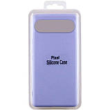 Чохол Silicone Cover Lakshmi (AA) для Google Pixel 9 Pro XL | Мікрофібра Бузковий / Dasheen, фото 2