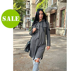 Жіночий кашеміровий кардіган з капюшоном "Dila" оптом | Батал | Розпродаж моделі