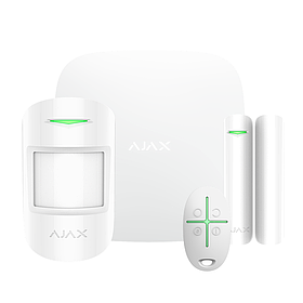 Бездротовий комплект сигналізації Ajax StarterKit White — базова система охорони: Hub, датчик руху, датчі