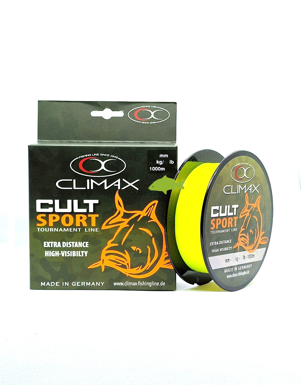 Волосінь Climax CULT Sport Yellow 0.22мм / 4.4кг (1000м) (кол.: жовтий)