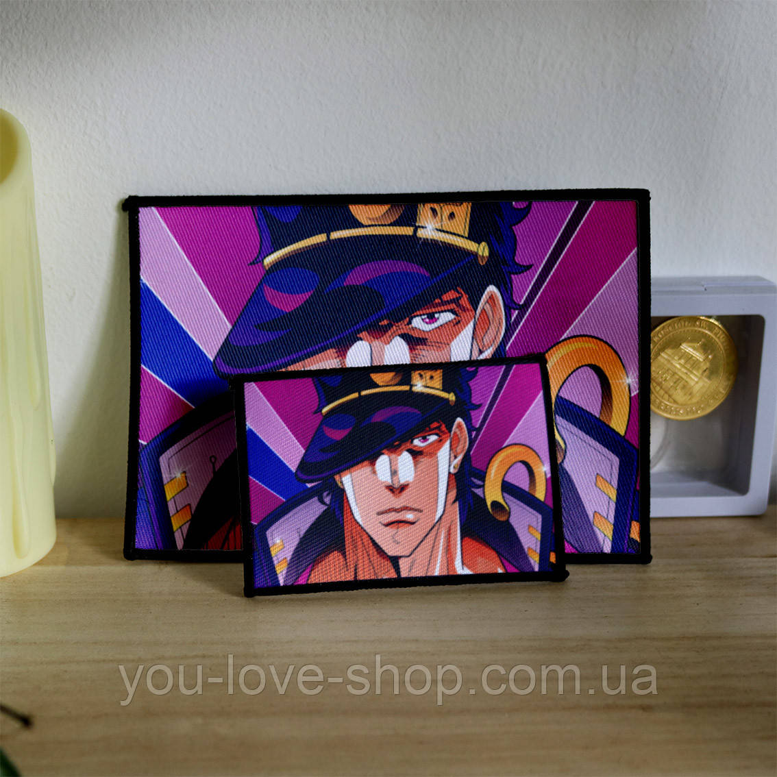 Нашивка Химерні пригоди ДжоДжо "Джотаро Куджо №2" / JoJo's Bizarre Adventure, фото 1