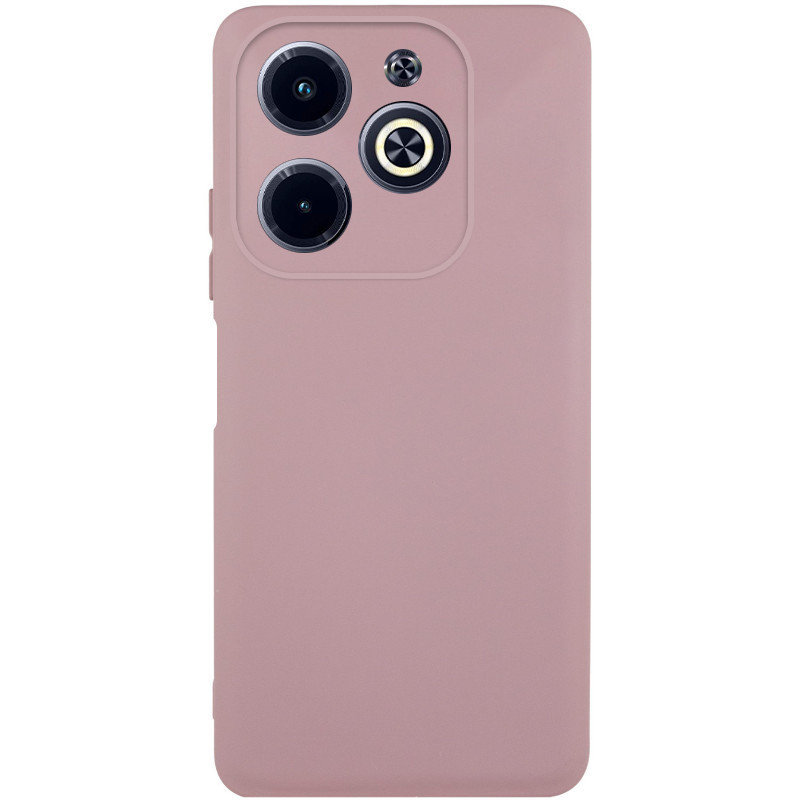 Чохол GETMAN Liquid Silk Full Camera для Infinix Hot 40i | TPU + Мікрофібра Рожевий / Pink Sand, фото 1