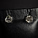 Сережки пусети срібні з діамантовими кварцями херокерами природним прозорим кристалом, фото 9