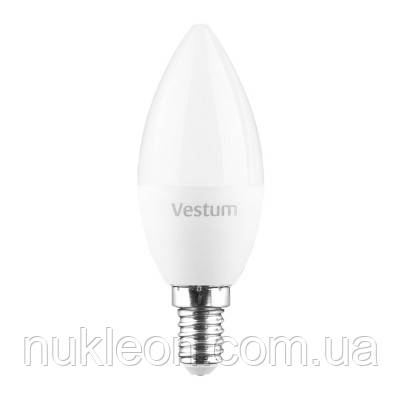 Популярний! Лампочка Vestum LED C37 6W 3000K 220V E14 (1-VS-1304) - Краща якість тільки на Nukleon.com.ua, фото 1