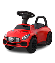 Дитяча машинка-каталка толокар Gordon (батьківська ручка, педаль газу, світлові та звукові ефекти), Червоний, фото 2