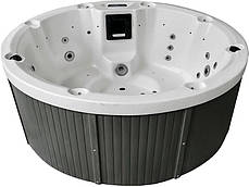 Гідромасажний басейн Aquajoy Lagoon (195х82 см), Сріблясто-білий мармур