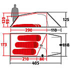 Намет Wechsel Outpost 3 TL Laurel Oak (231070) для 3-х осіб тунельна конструкція 7000 мм водонепроникність, фото 3