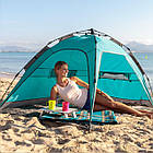 Намет Uquip Buzzy UV 50+ Blue/Grey швидкозбірна пляжна палатка для 2 осіб захист від UV 215x150x115 см, фото 7