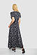 Сарафан принтом, колір чорно-білий, 241R174, фото 3